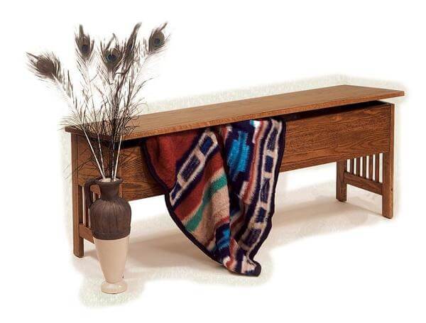 American Mission Large Storage Bench