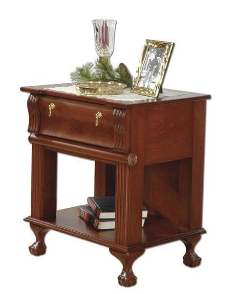 Amish Dalbey Open Shelf Nightstand