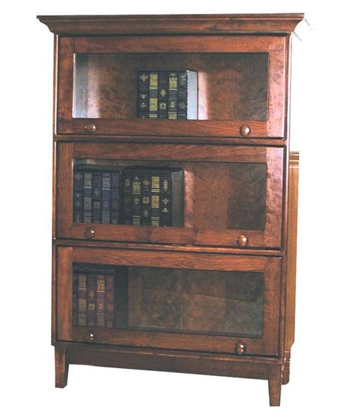 Amish Shaker Barrister Solid Wood Bookcase