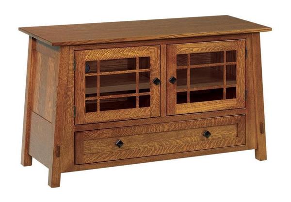 Amish McCoy Mission Television Stand with Drawer
