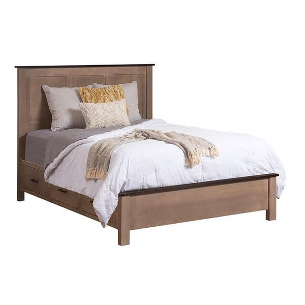 Amish Williamsport Platform Bed with Drawer