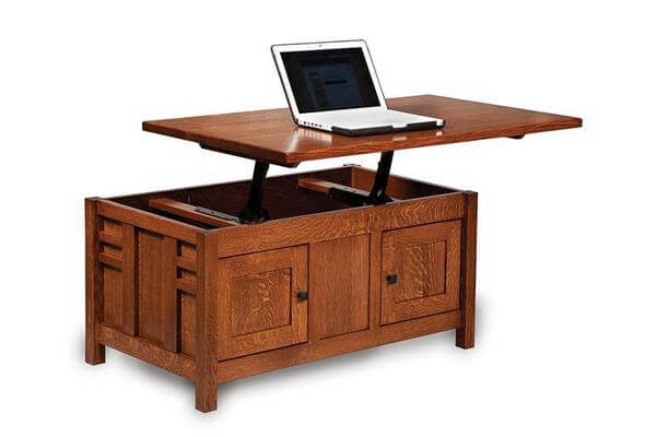 Amish Kascade Mission Enclosed Lift-Top Coffee Table