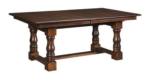 Amish Clydes Trestle Dining Table