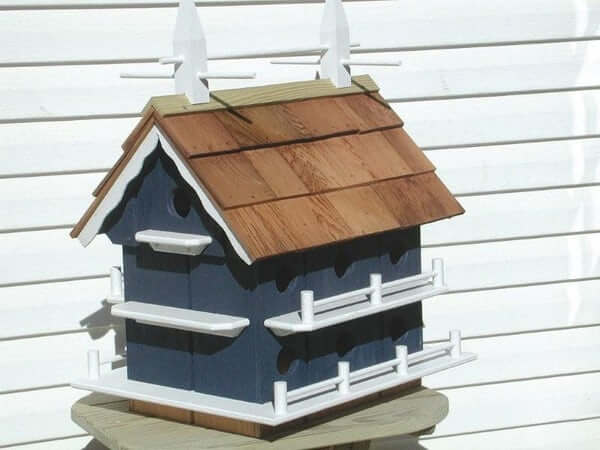 Amish Colonial Martin Bird House with 14  Compartments