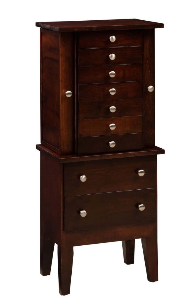 Amish Handcrafted Shaker Jewelry Armoire