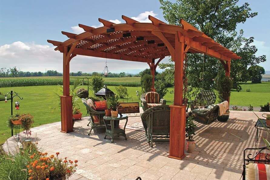 Amish Hearthside Pine Pergola Kit