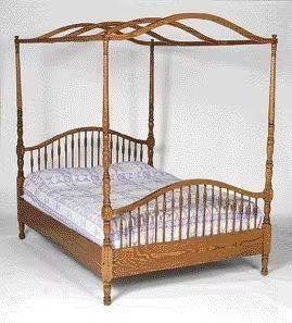 Amish Windsor Post Bed with Optional Canopy