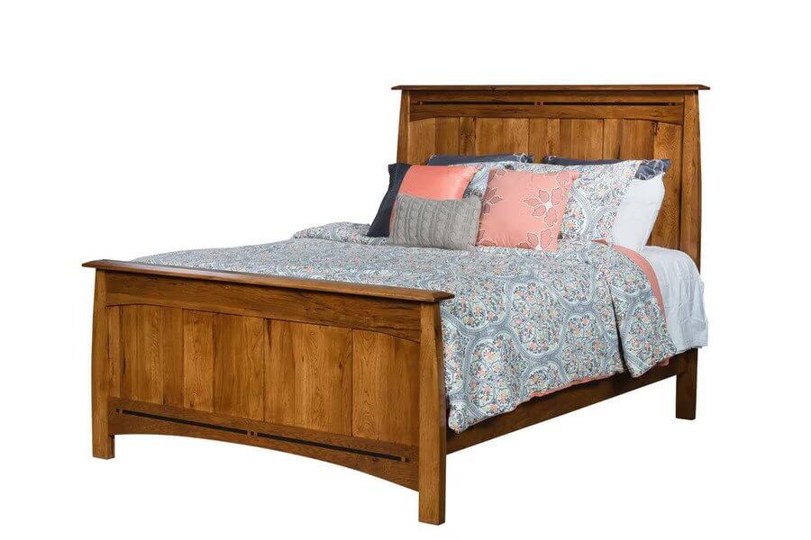 Amish Boulder Creek Panel Bed Quick Ship