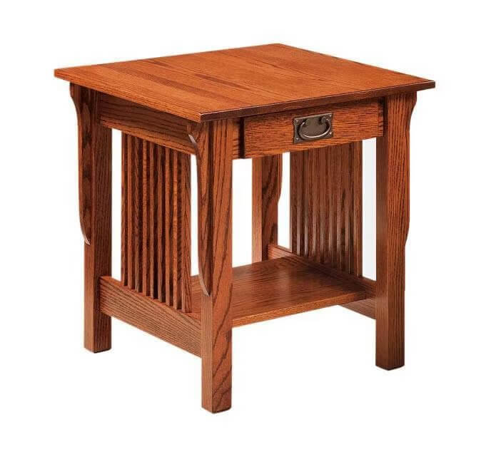 Amish Leah Mission Large End Table Quick Ship