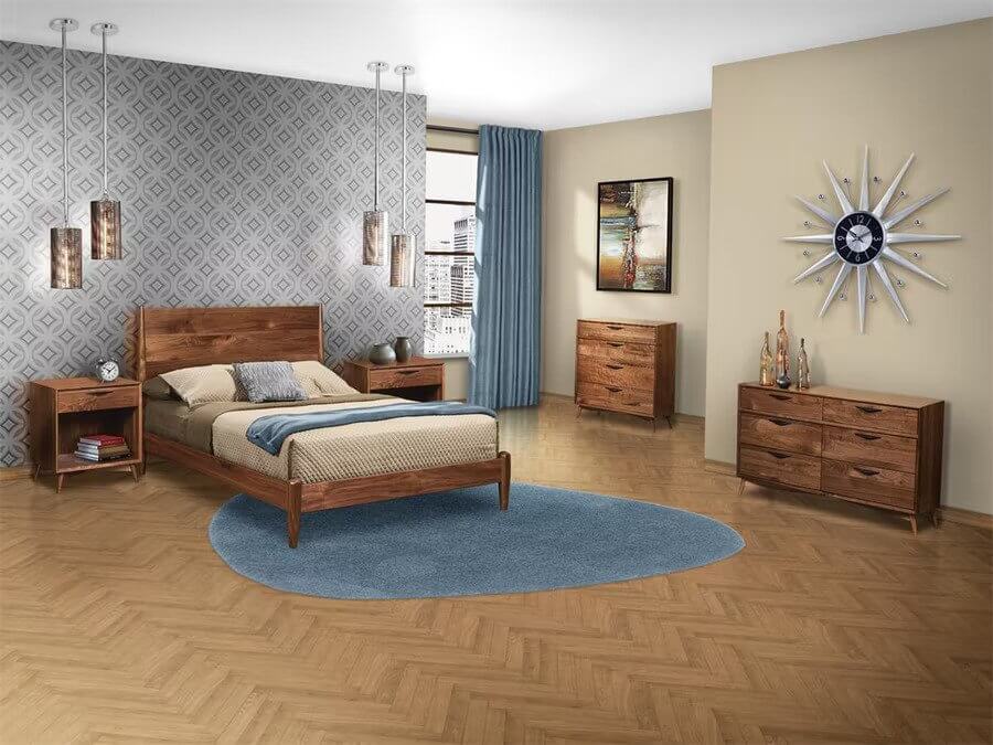 Amish Kirtland Modern 5 Piece Bedroom Set