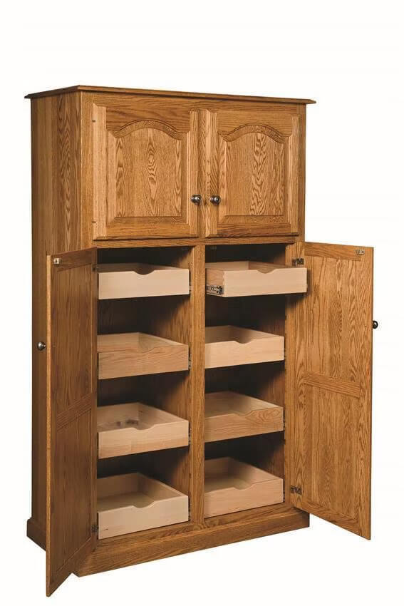 Amish Lux Traditional 4 Door Pantry