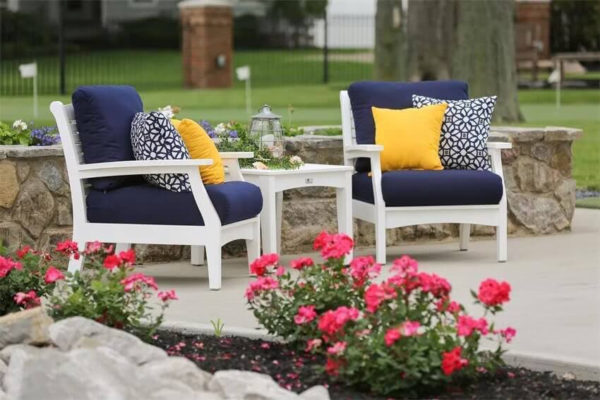 Berlin Gardens Classic Poly Terrace Club Chair Set