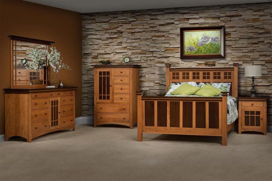 Amish Fort Wayne Five Piece Bedroom Set
