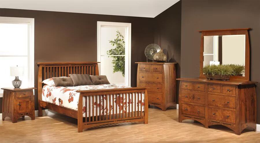 Amish Vineyard Five Piece Mission Bedroom Set