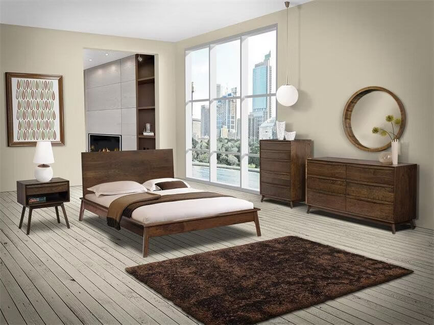 Hastingwood Four Piece Mid Century Modern Bedroom Set