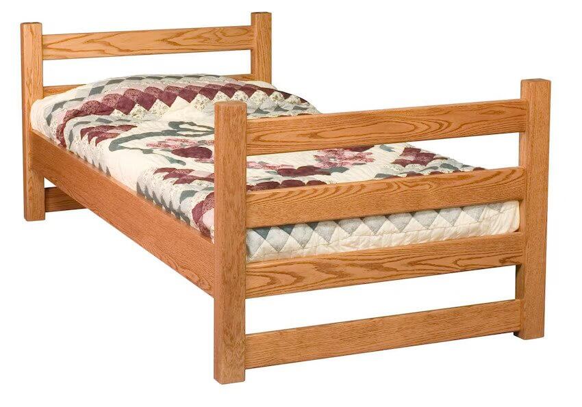 Separate Amish Ladder Bunk Bed
