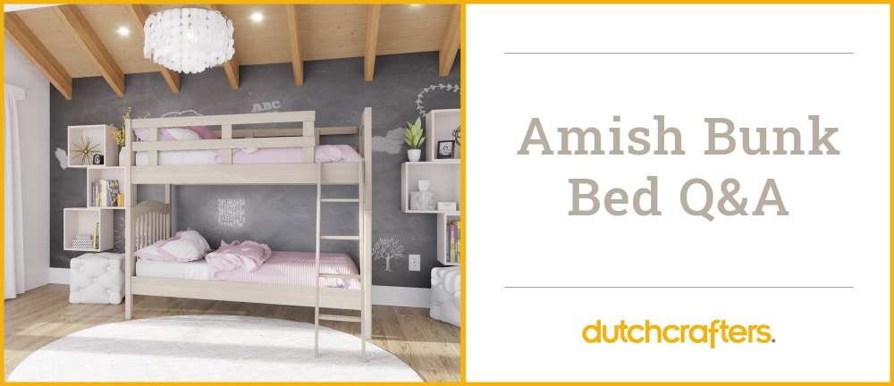 Kids Twin Mission Bed with Safety Rails from DutchCrafters Amish