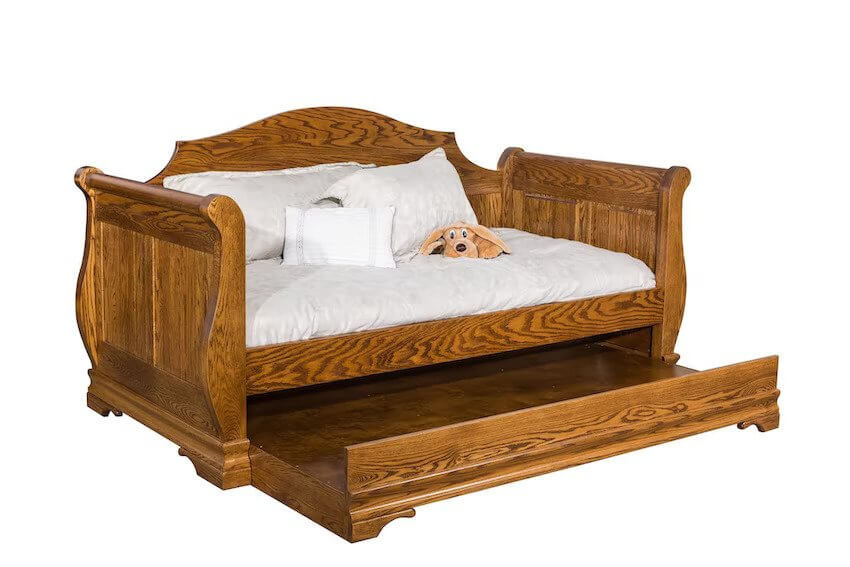 Amish Sleigh Daybed with Trundle
