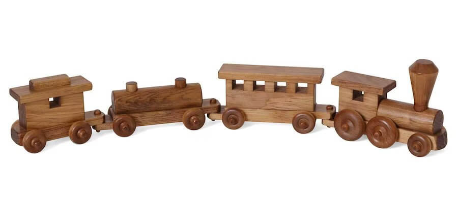 Amish Wooden Toy Train