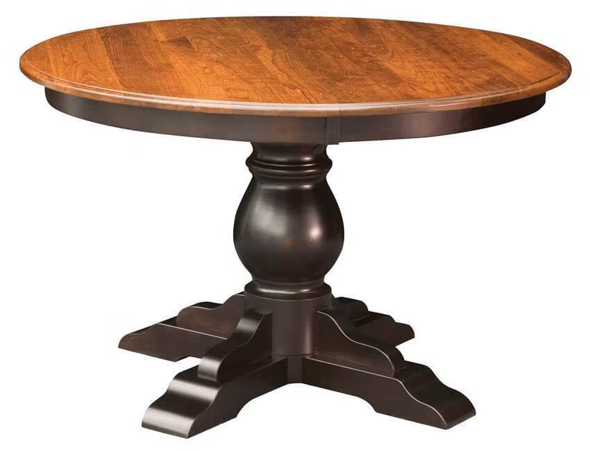 Amish Albany Single Pedestal Table