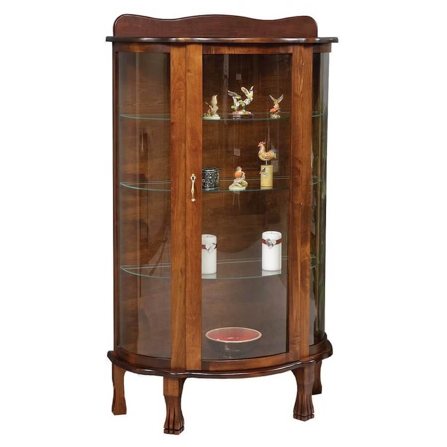Amish Handcrafted Curio Cabinet Display