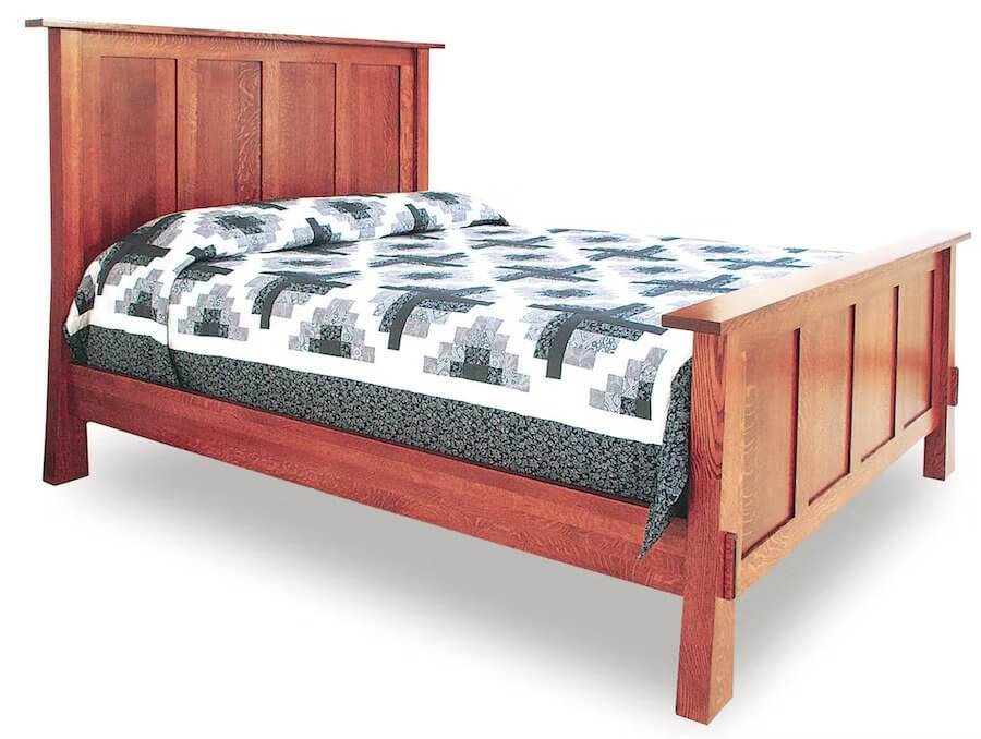 Amish Rockefeller Mission Panel Bed