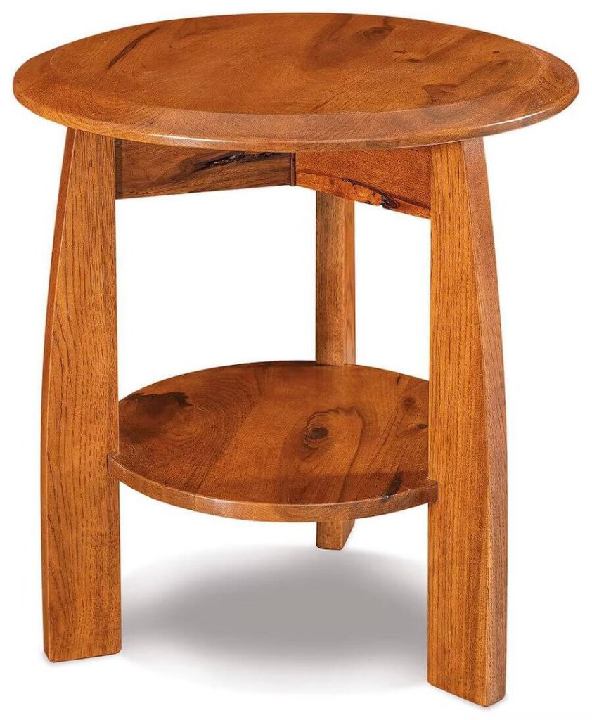 Amish Wood Grove Round End Table