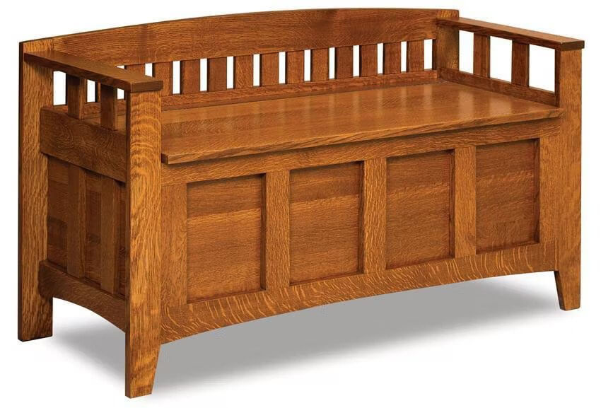 Amish Westfield Mission Storage Bench