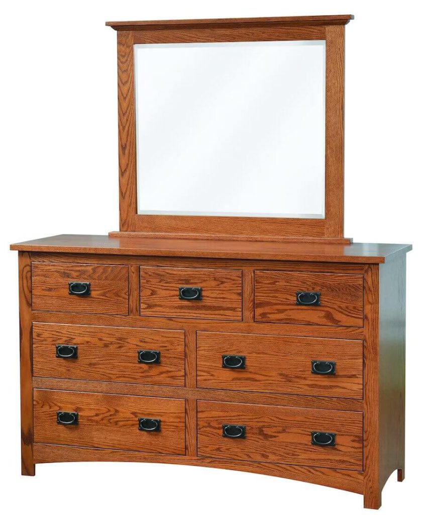 Amish Siesta Mission Dresser with Optional Mirror