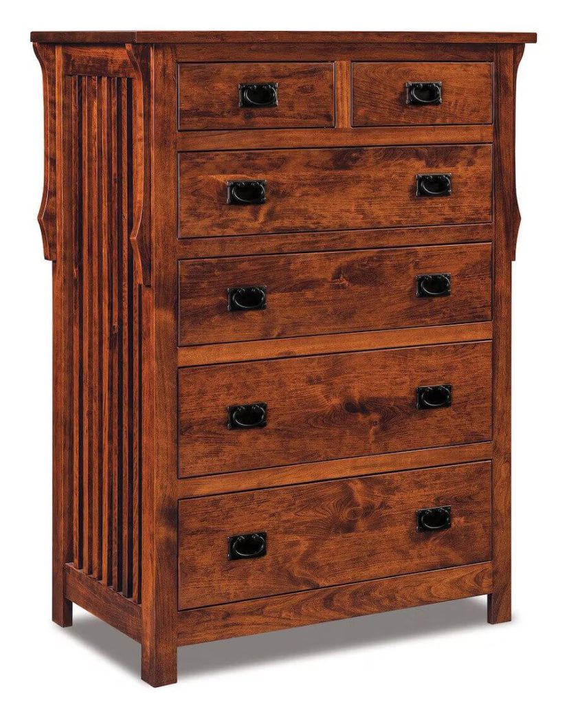Amish Stick Mission Six Drawer Chest of Drawers