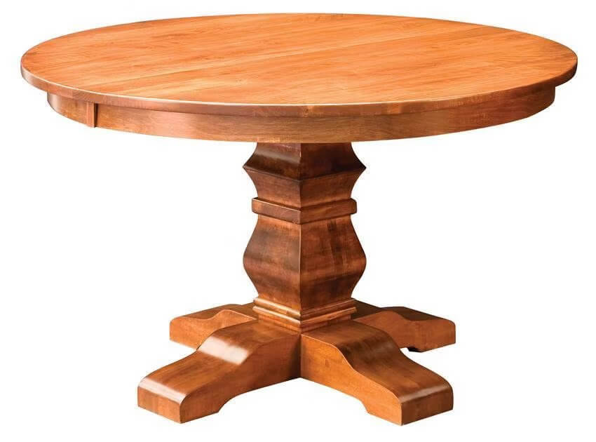 Amish Bloomington Single Pedestal Dining Table