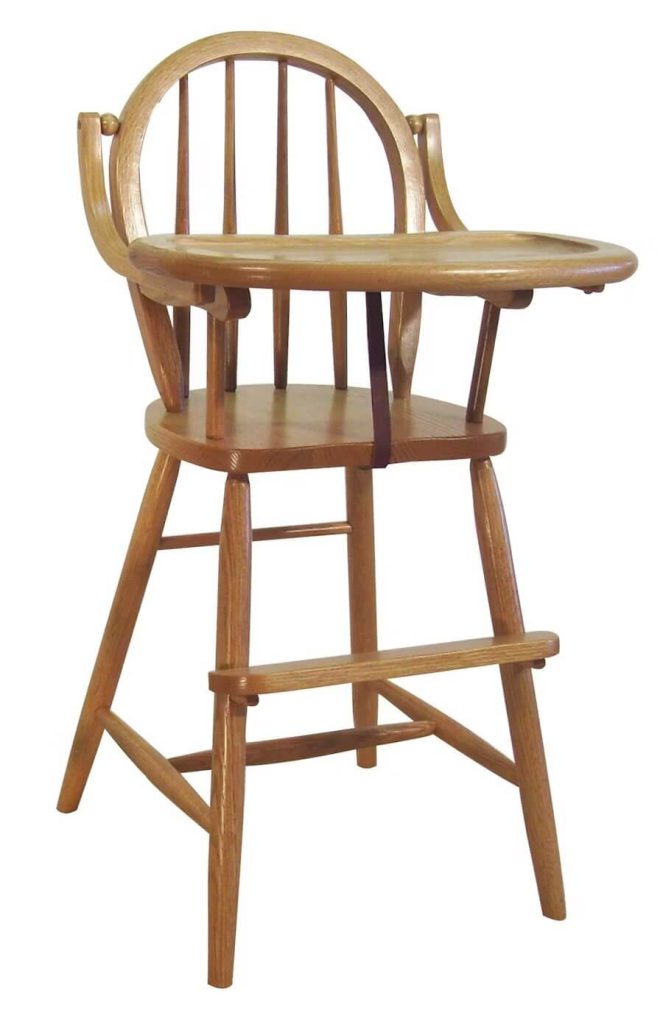 Amish Bow Back Windsor High Chair