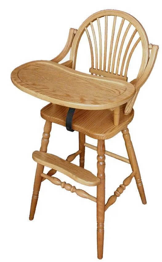 Amish Classic Sheaf Wooden High Chair