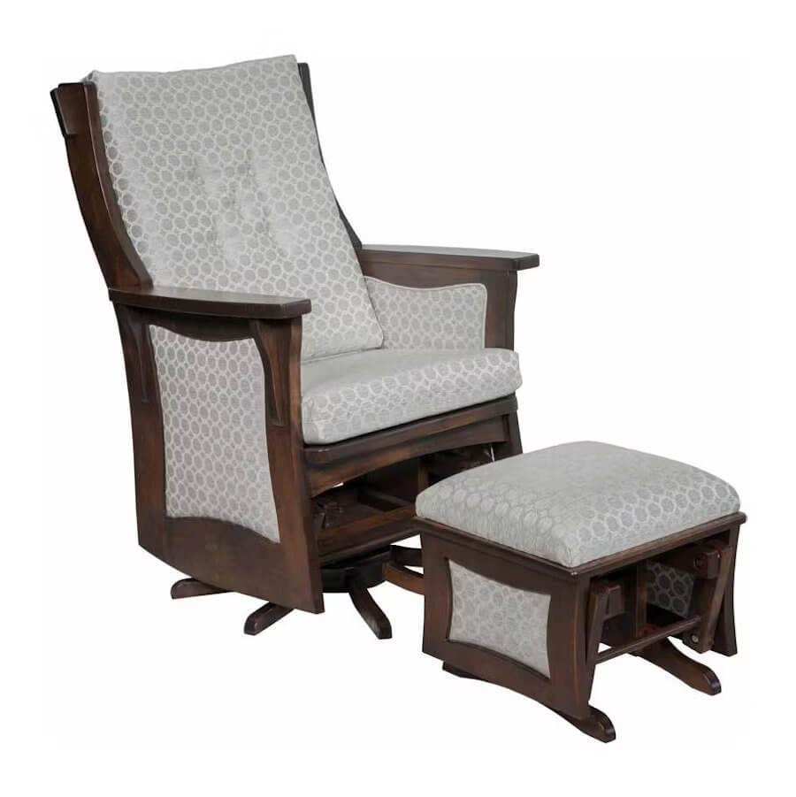 Amish Sebana Inlay Glider Chair