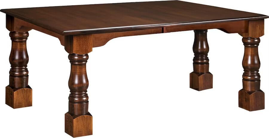 Amish Clydes Leg Dining Table
