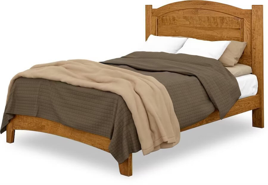Great Miami Cherry Wood Panel Bed