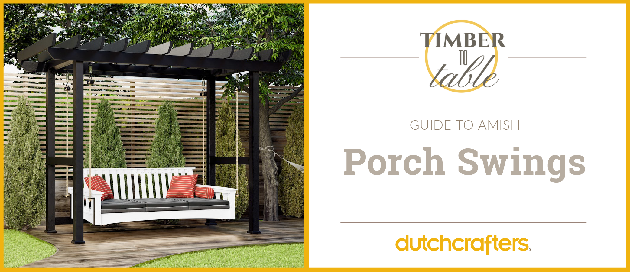 Guide to Amish Porch Swings