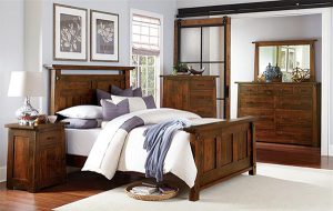 Encada Rustic Cherry Bedroom Suite