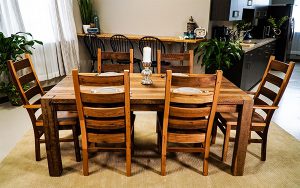 Reclaimed Wood Dining Set