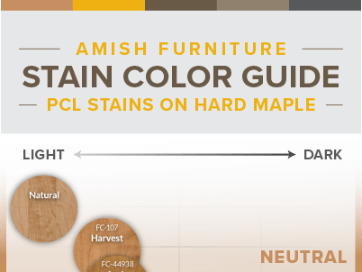 Hard Maple Wood Stain Samples Infographic