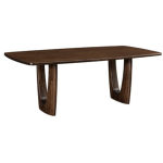 Amish Woodland Contemporary Dining Table - Solid Top