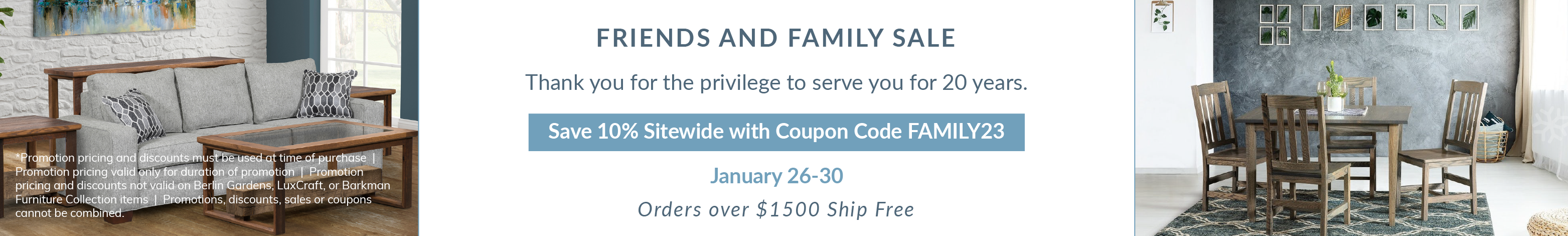 Friends and Family Sitewide Sale