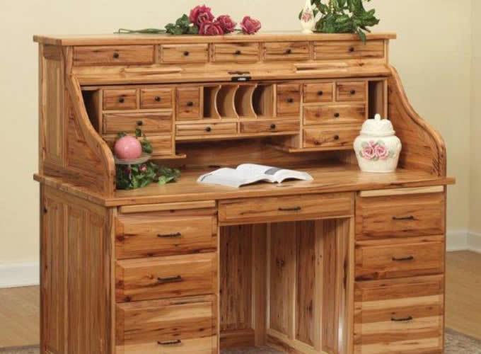 Country Furniture Style Roll Top Desk