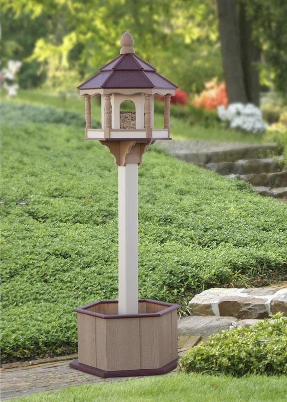 hexagon bird feeder, poly bird feeder