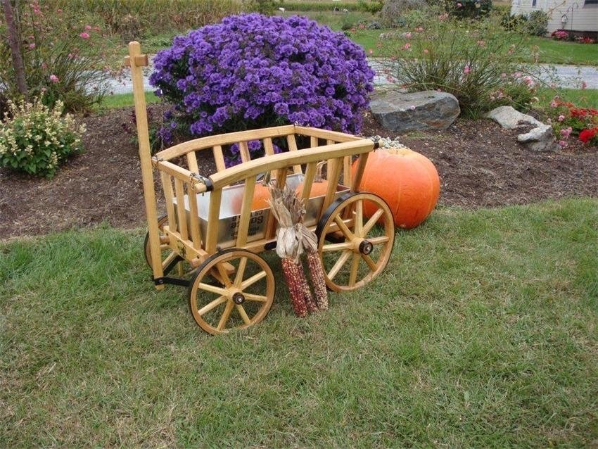 handmade wooden wagon