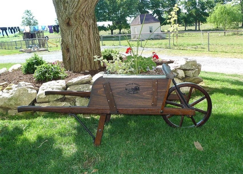 wheelbarrow planter