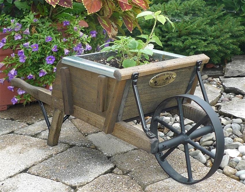 Wheelbarrow planter