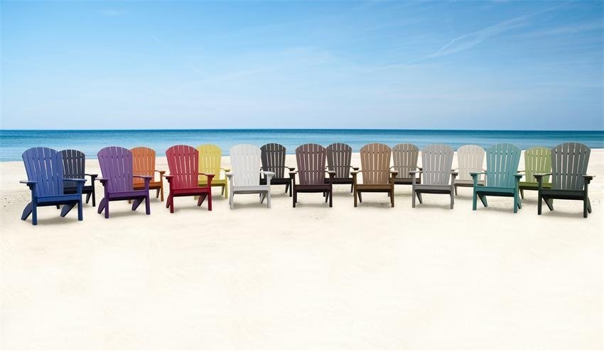 Poly furniture is available in a variety of colors. 