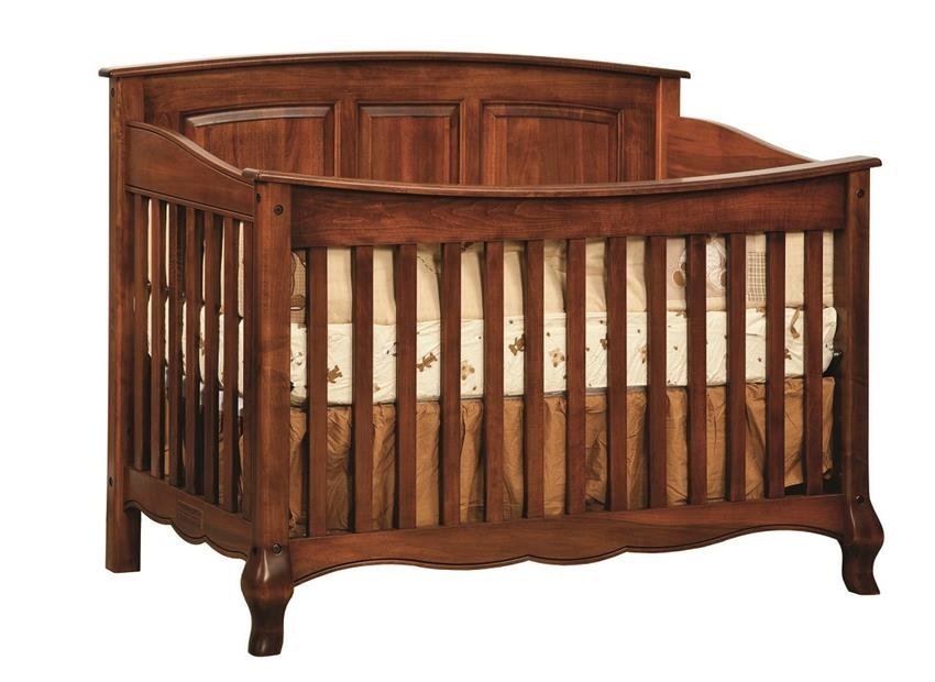 Amish crib, nursery, solid wood, American made