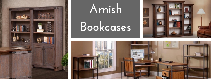 Amish Solid Wood Bookcases from DutchCrafters Amish Furniture